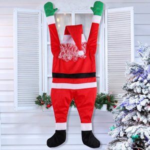 4.1 FT Hanging Santa Claus, Christmas Decorations, Christmas Ornaments f…